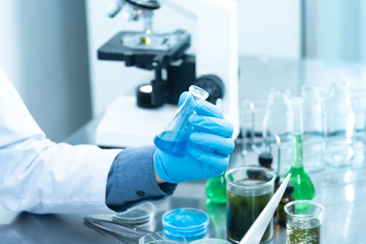 Synthetic Frangrances being created in a lab.