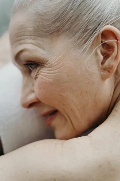 Close-up image of skin with fine lines and wrinkles, illustrating the anti-ageing effects of retinol.